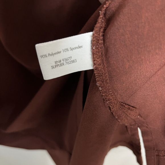 Stylus 1/4 Zip Polo Lightweight Shirt Mens Large Burgundy Red Short Sleeve Poly - Picture 7 of 10